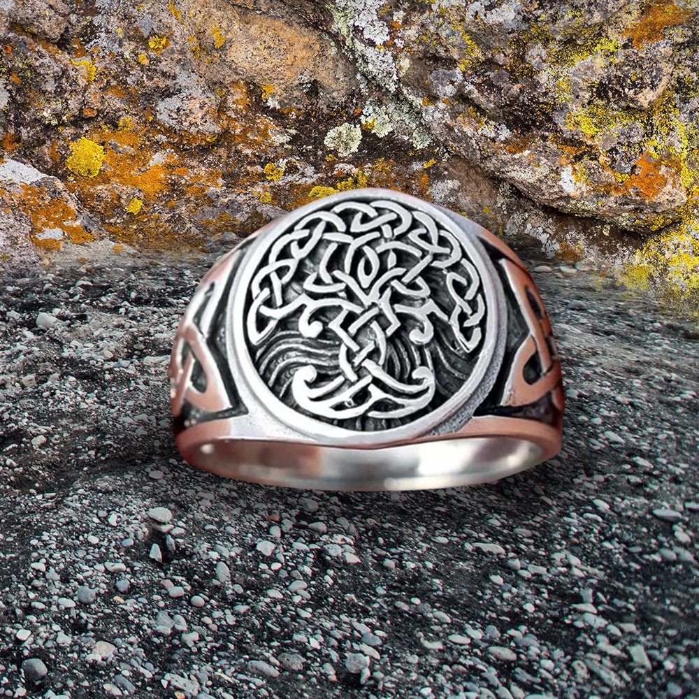 Tree of Life Knotwork Viking Ring-1