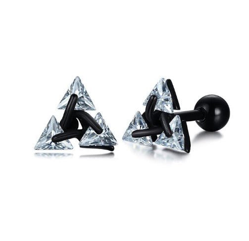 Triangle Stud Earrings-5