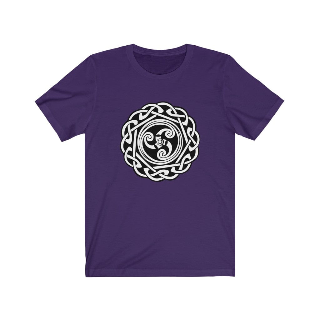 Purple Triskelion Viking Knot Shirt