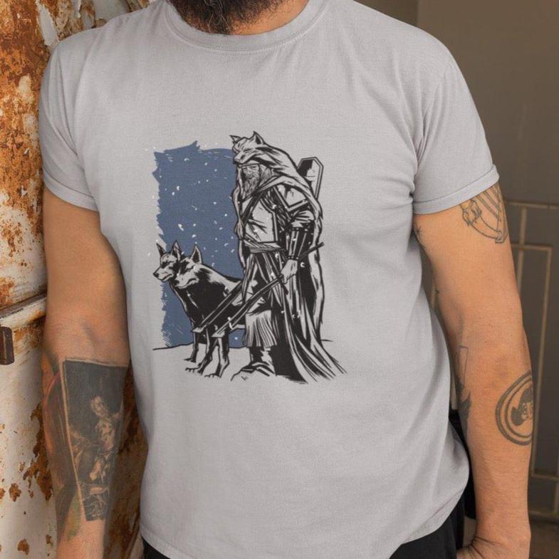 Two Wolves of Odin Viking Shirt