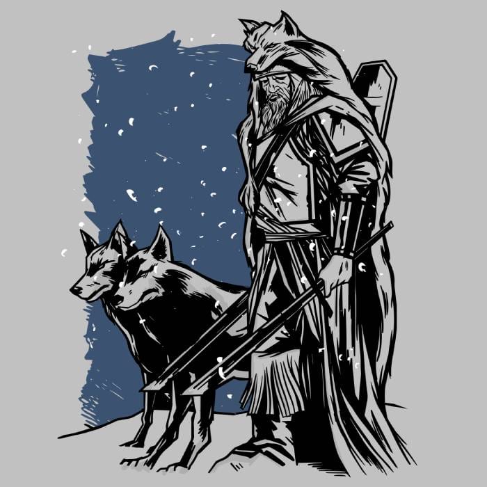 Two Wolves of Odin Viking Shirt
