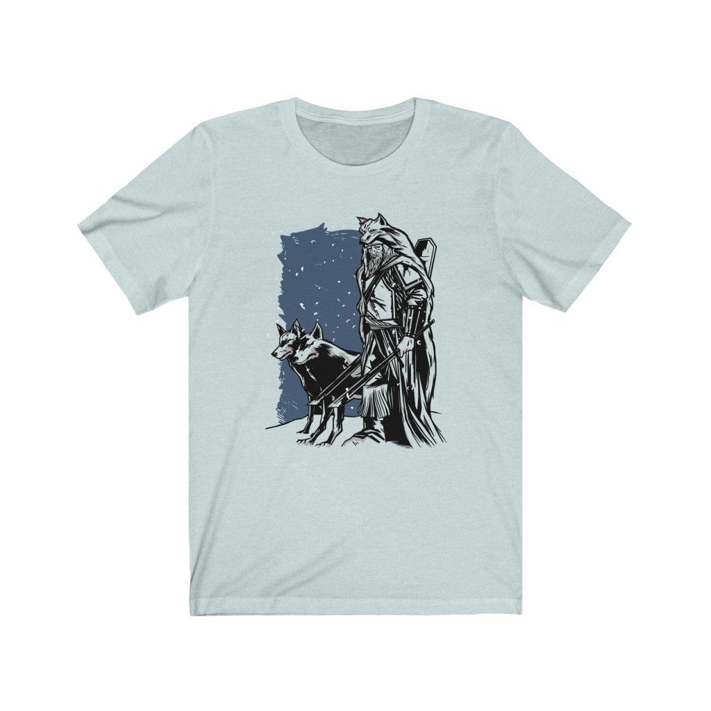 Two Wolves of Odin Viking T-Shirt