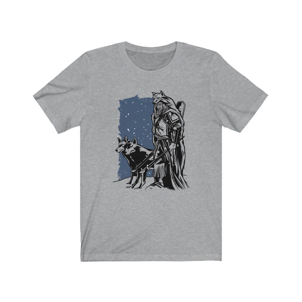 Two Wolves of Odin Viking T-Shirt