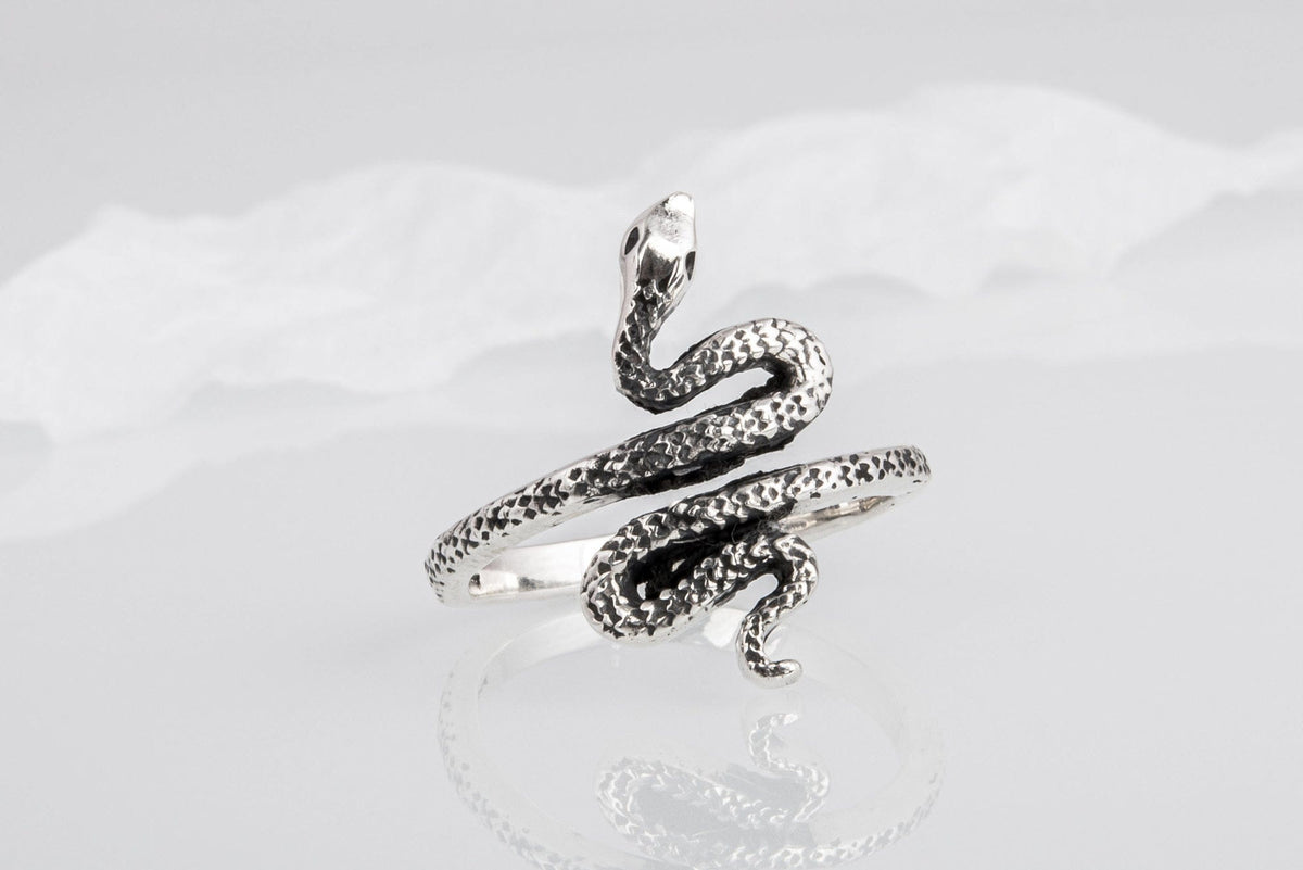 Unique 925 Silver Snake Ring, Unique fashion Jewelry-3