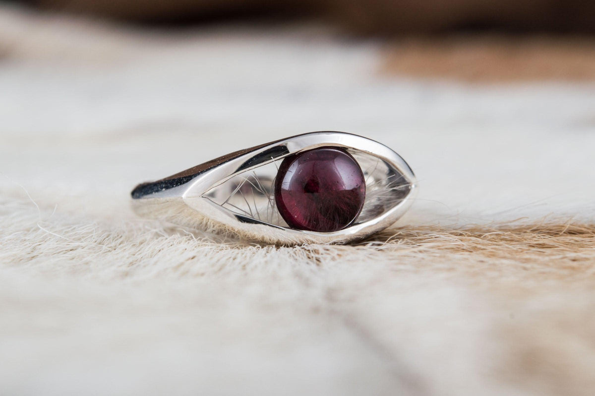 Unique Handmade RIng with Gems Sterling Silver Jewelry-6