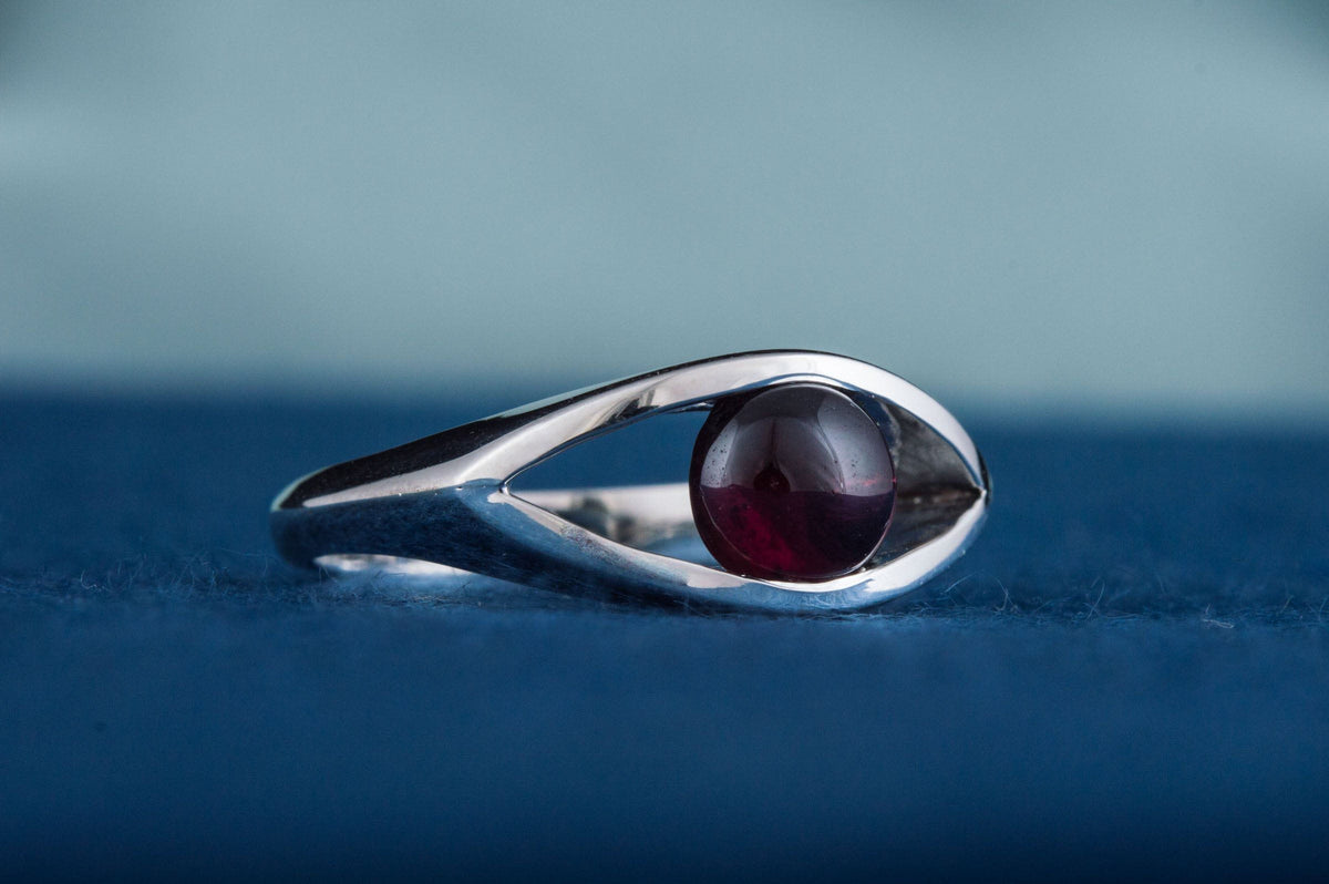 Unique Handmade RIng with Gems Sterling Silver Jewelry-7