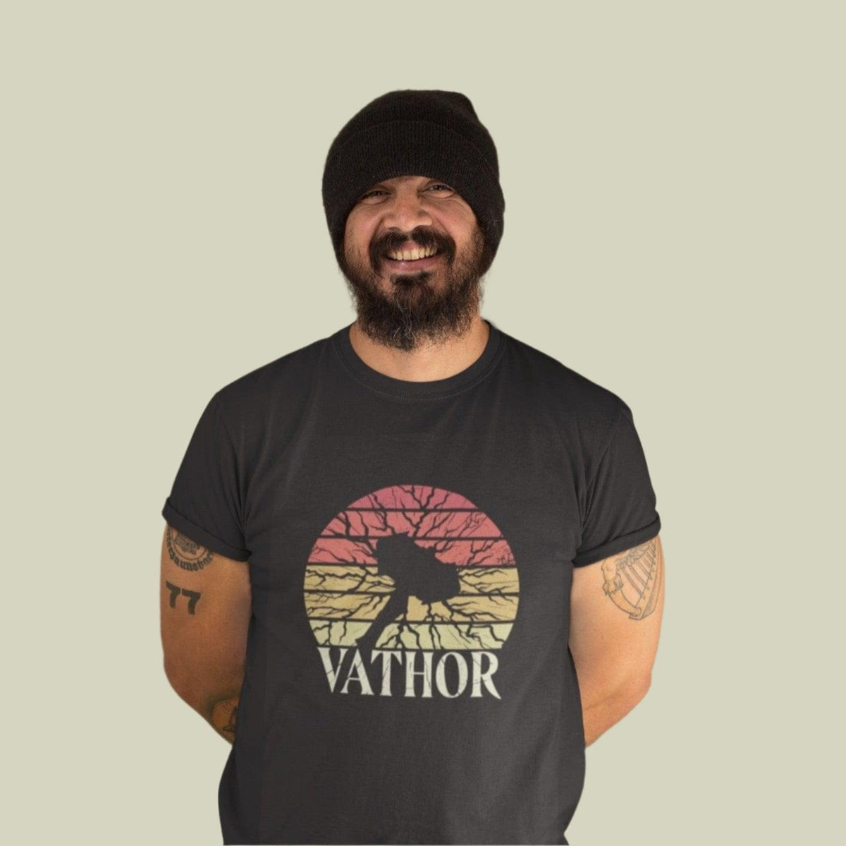 Vathor Retro Hammer of Thor T-Shirt