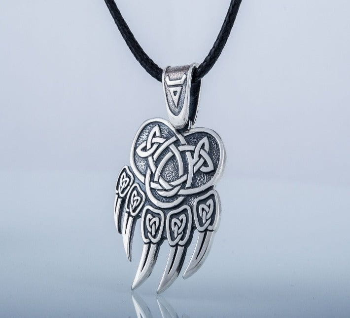Veles Print Sterling Silver Pendant Pagan Amulet-6