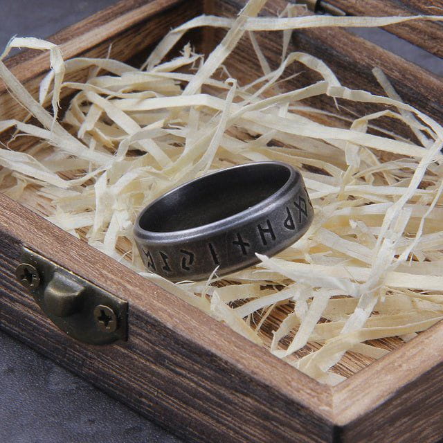 Viking Amulet Rune Words Ring-3