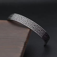 Viking Celtic Knotwork Cuff Bracelet | Endless Knot Design