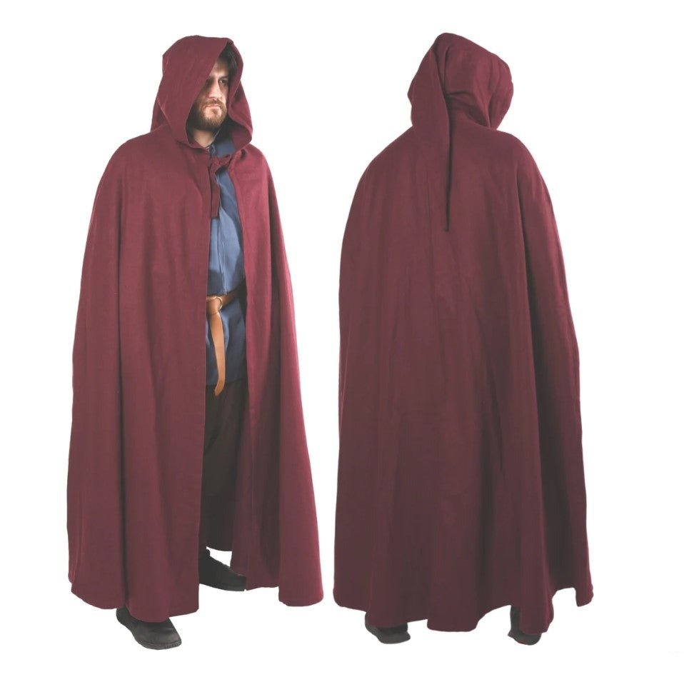 Viking Cloak - Men&#39;s Hooded Woolen Cloak