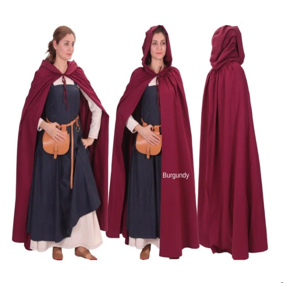 Viking Cloak - Women&#39;s Hooded Cotton Cloak