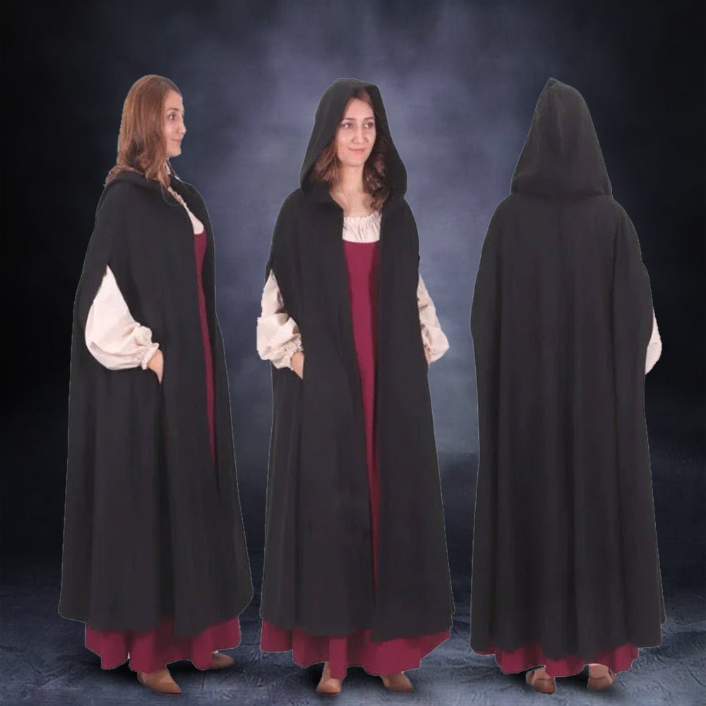 Women's Hooded Wool Cloak