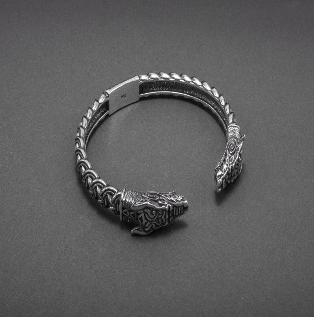 Viking Dragon Bracelet (Torc style) 