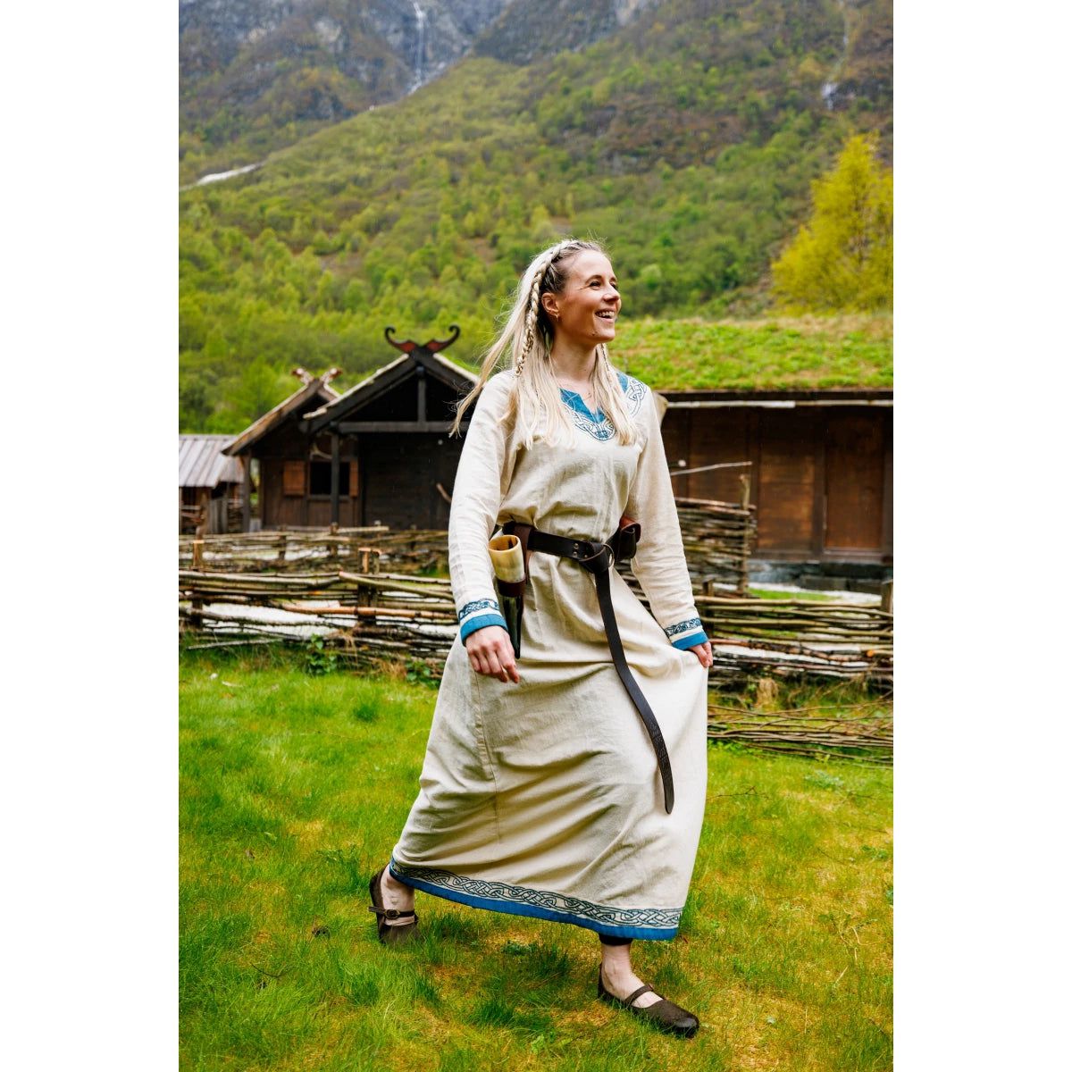 Viking Dress in Natural Cotton 