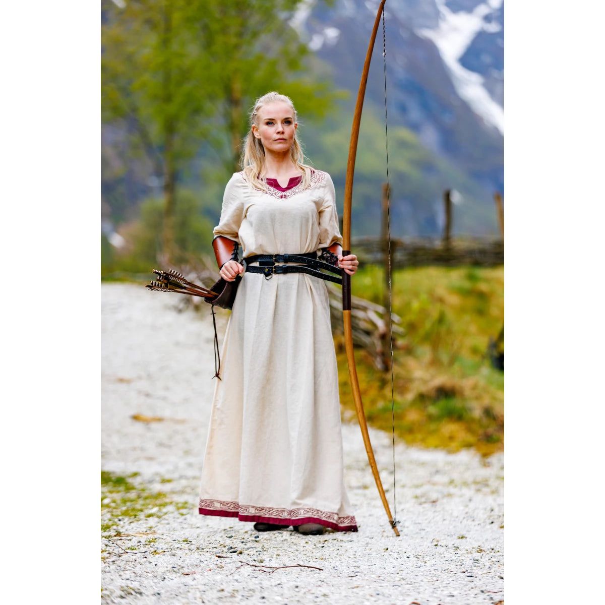 Viking Dress with Red Trim