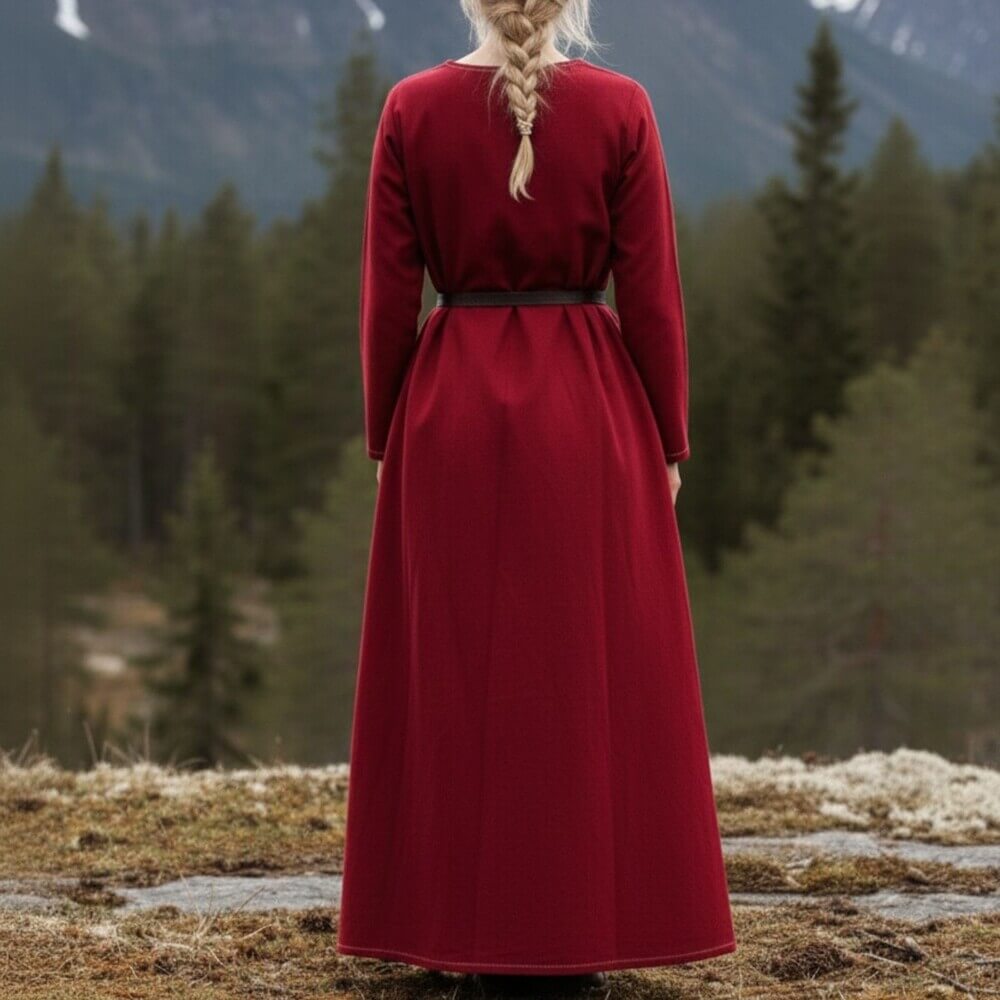 NEW Viking Dress or Underdress - Rich Red