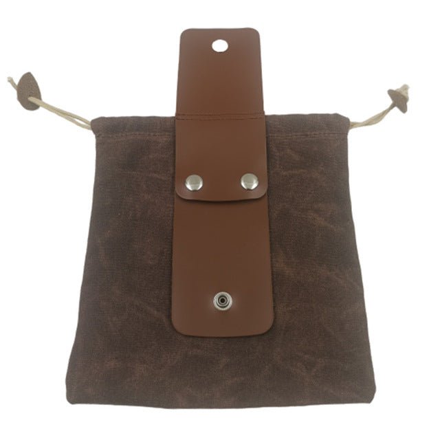 Brown Leather Viking Foraging Belt Pouch