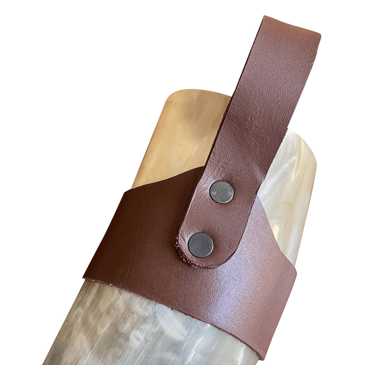 handmade Viking drinking horn cup with Belt Loop