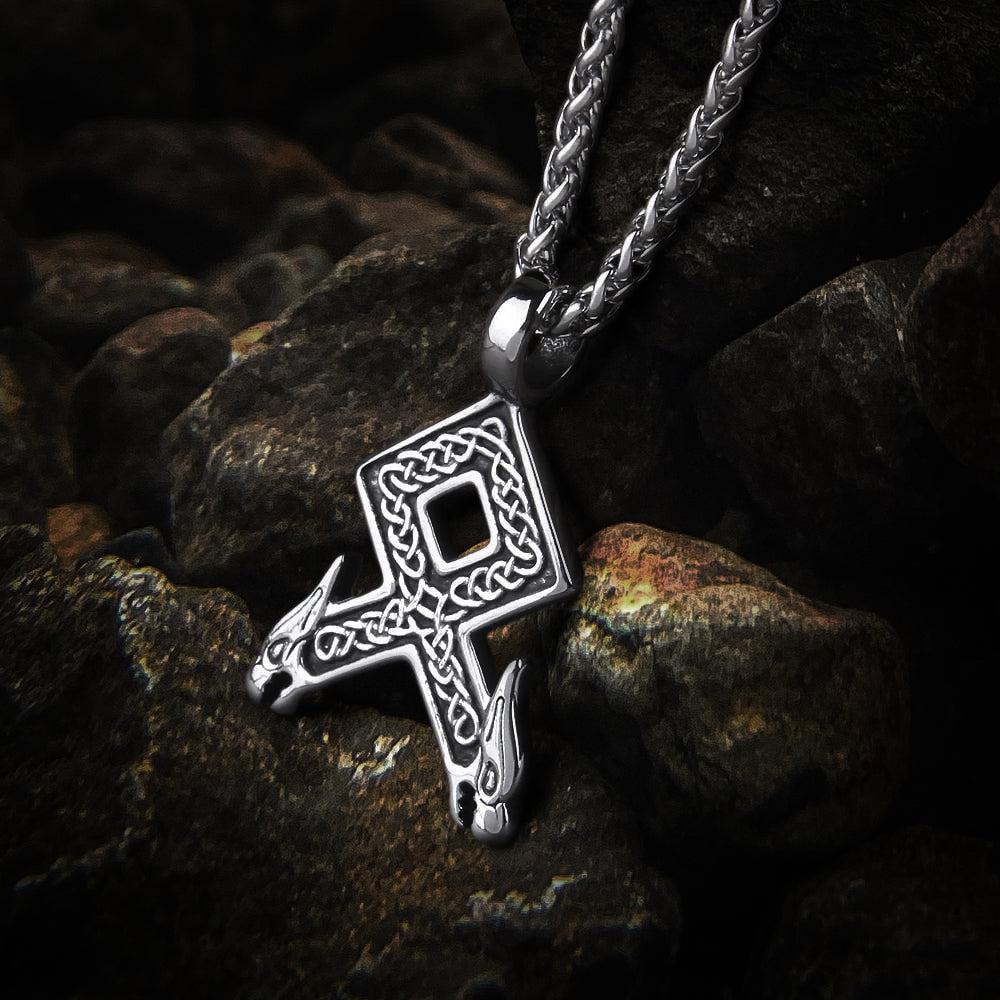 Viking Knotwork Stainless Steel Necklace-1