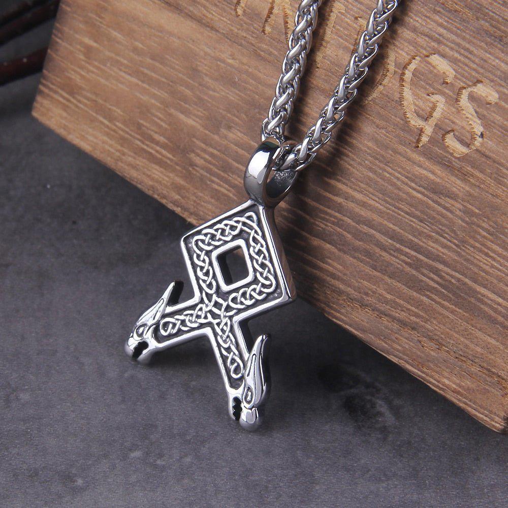 Viking Knotwork Stainless Steel Necklace-2