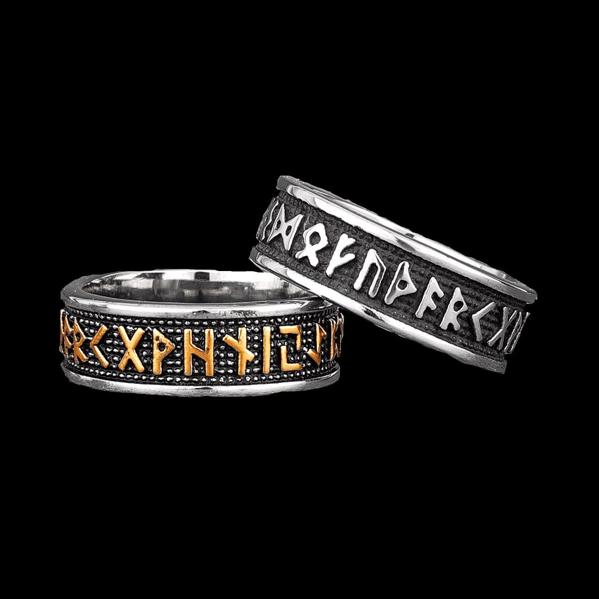 Viking Norse Futhark Ring