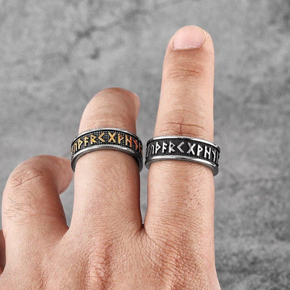 Viking Norse Futhark Ring
