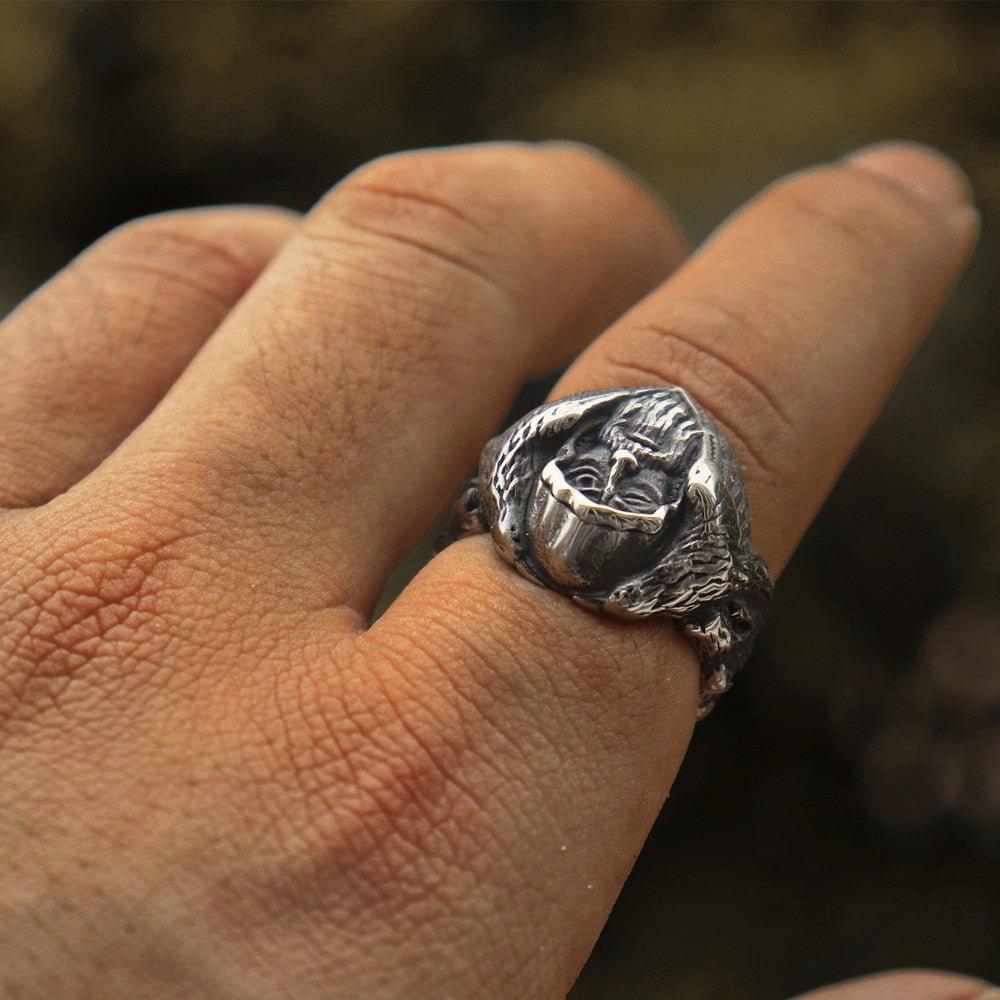 Viking Odin Ring Stainless Steel Jewelry-5