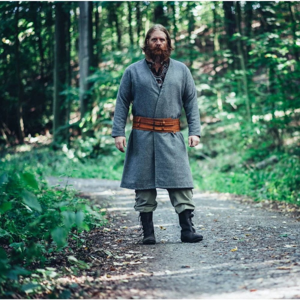 wool viking tunic with long sleeve
