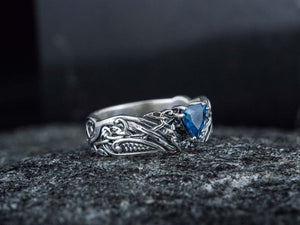 Handcrafted Sterling Silver Viking Ring Artisan Crafted Norse Jewelry 8