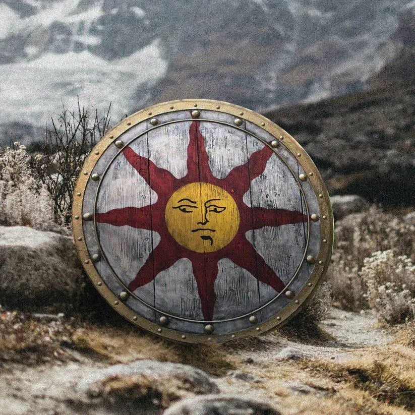 Viking Shield with Sun Symbol-1-Viking Warrior