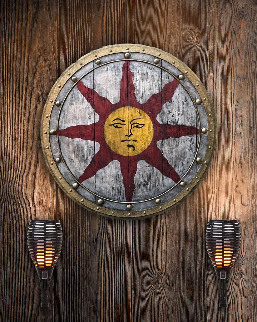 Viking Shield with Sun Symbol