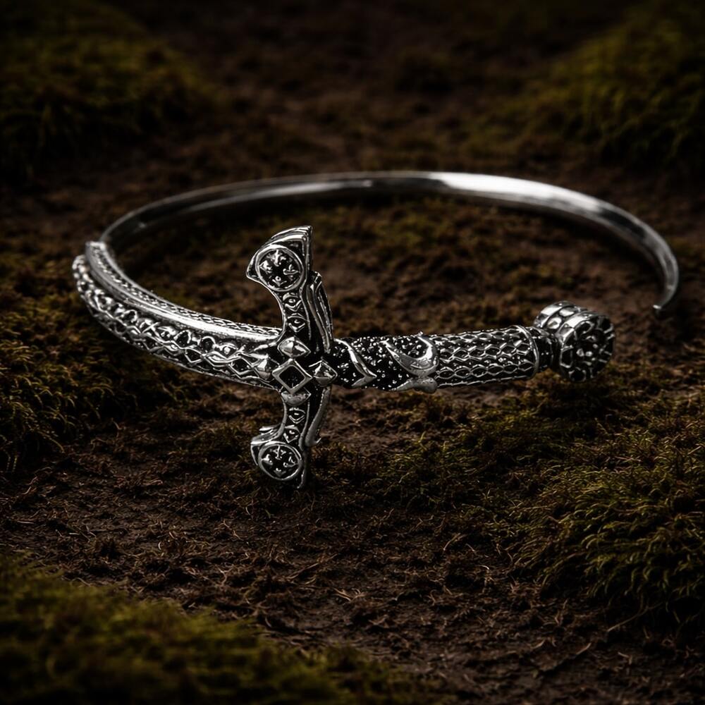Viking Sword Bangle Bracelet