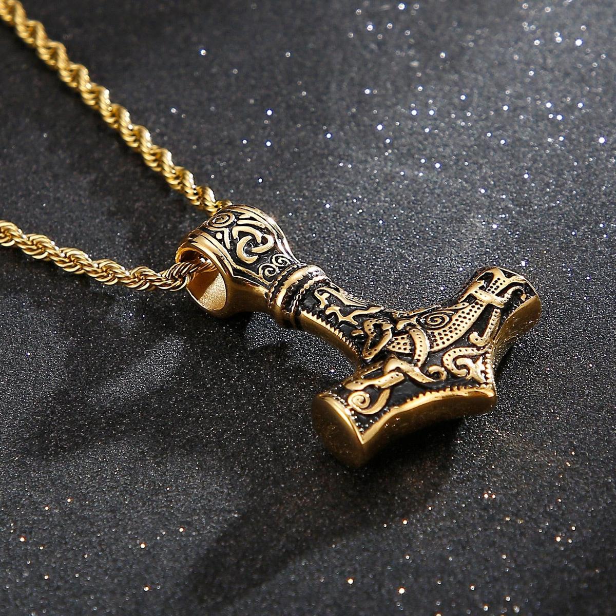 Viking Thor's Hammer Necklace-11