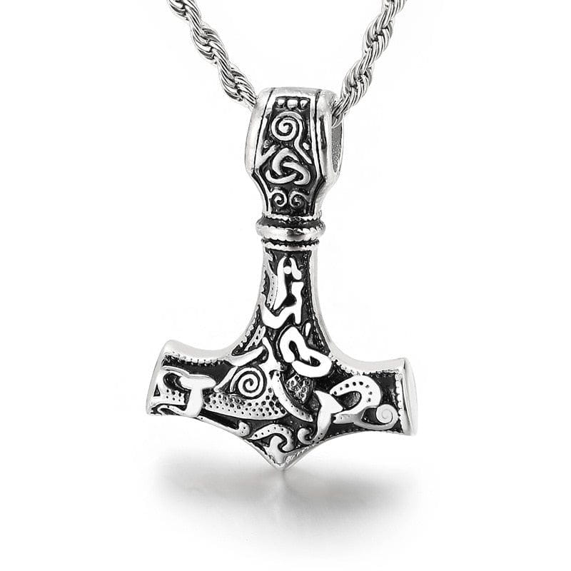 Viking Thor's Hammer Necklace-4
