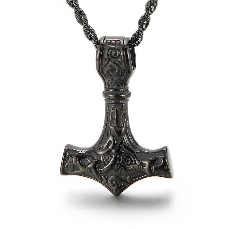 Viking Thor's Hammer Necklace-7