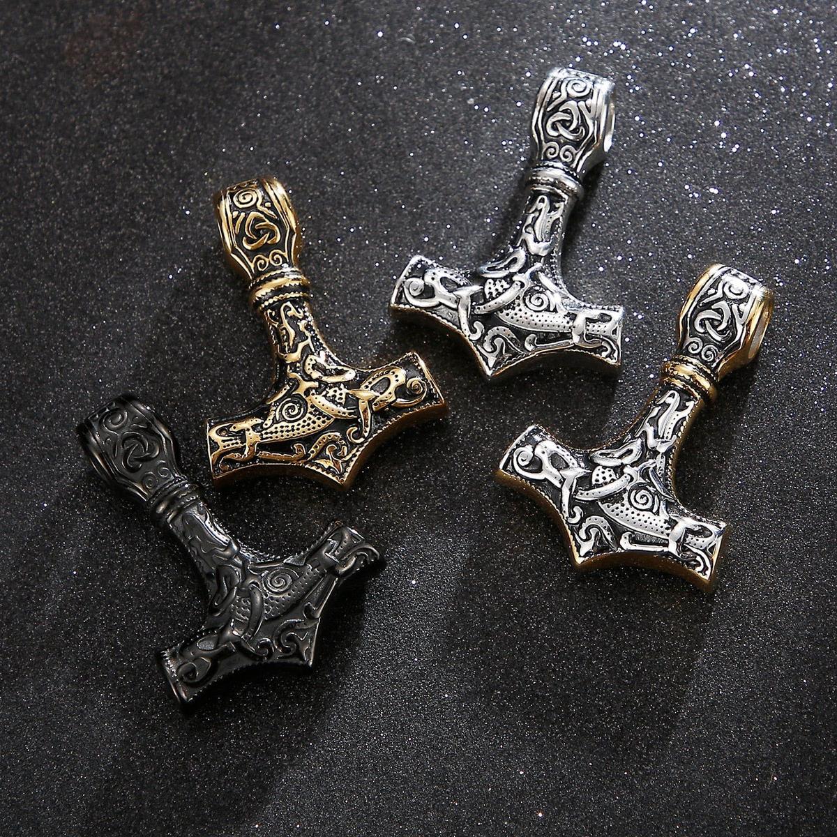 Viking Thor's Hammer Necklace-9