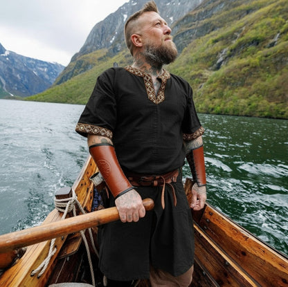 Long Viking Tunic with Border