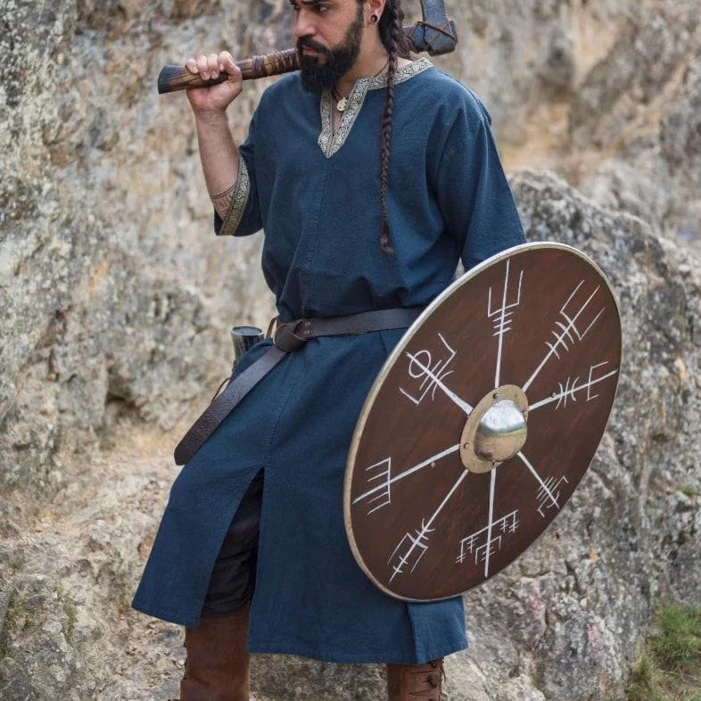 Blue Long Viking Tunic 