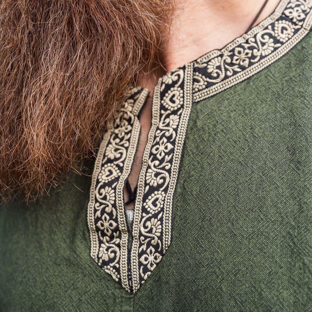 Viking Tunic With Embroidered Border