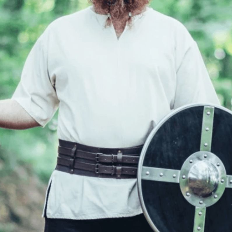 natural short sleeve viking tunic 
