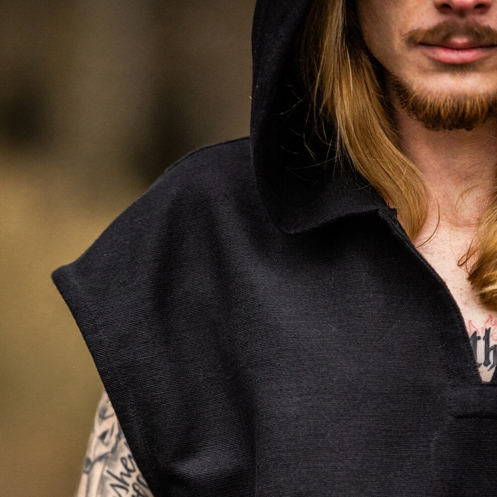 NEW Hooded Black Ranger Style Tunic