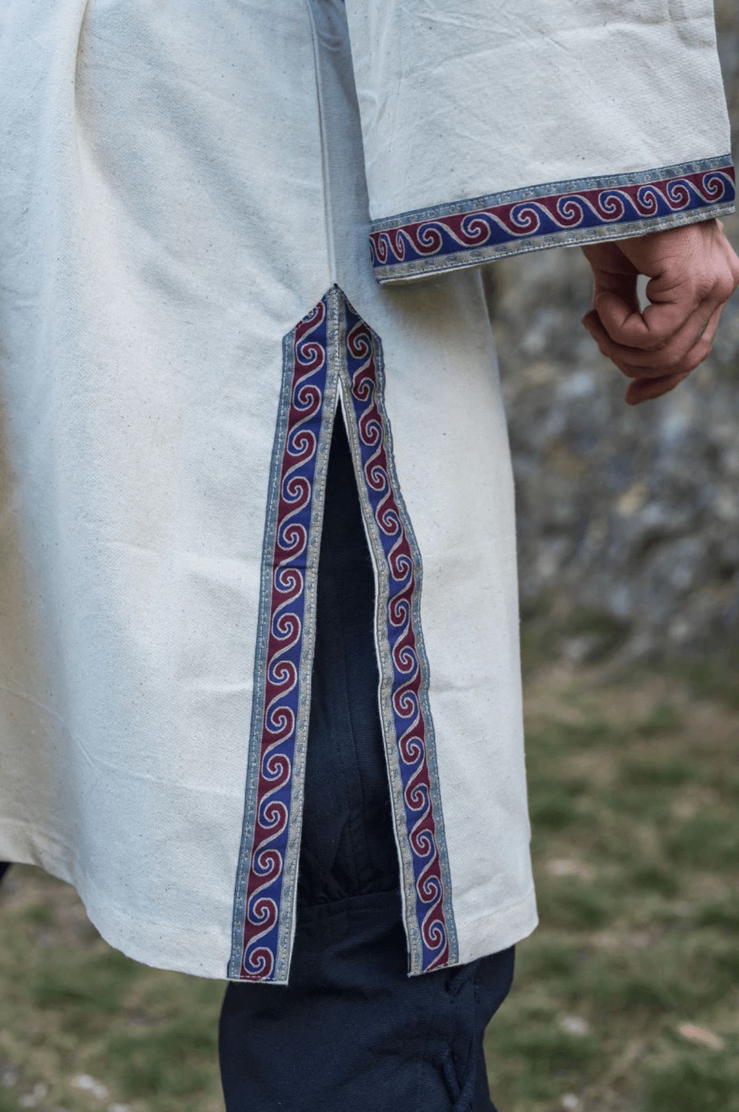 long knee natural viking tunic 