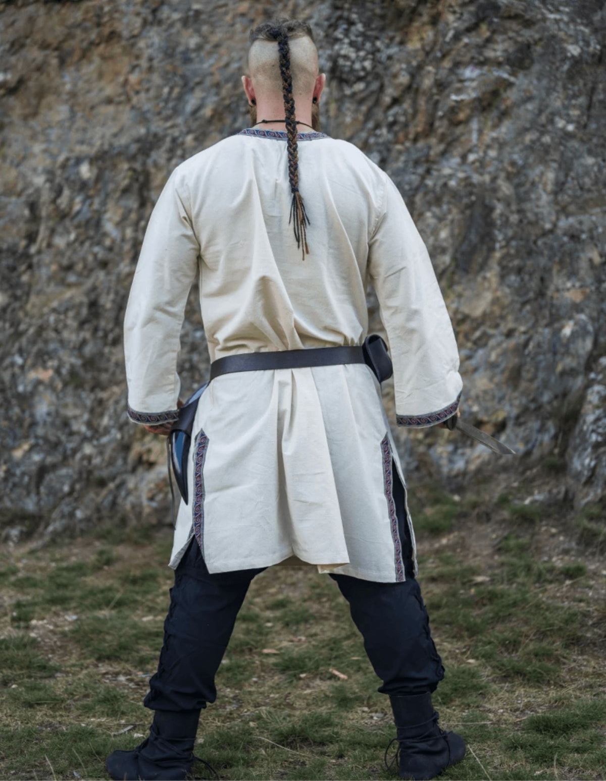 cotton long knee viking tunic