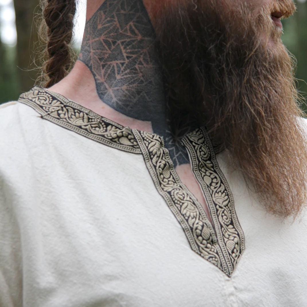 Viking Tunic With Embroidered Border