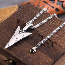 Viking Tyr Arrowhead Pendant Necklace | Valknut Design