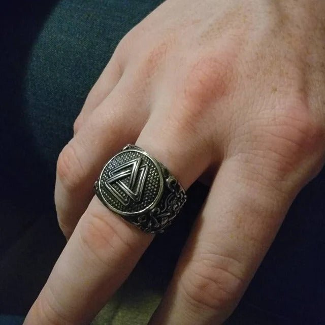 Viking Valknut Knotwork Ring-7