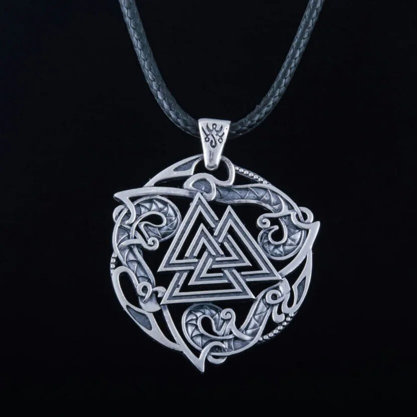 Viking Valknut Ornamental Necklace