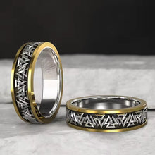 Viking Valknut Sterling Silver Band Ring