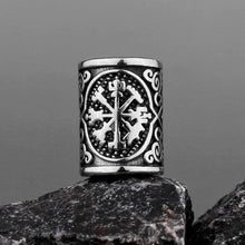 Viking Vegvisir Beard Bead